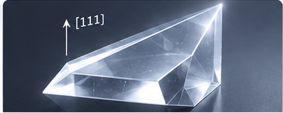 3D {111} diamond showing orientation geometry
