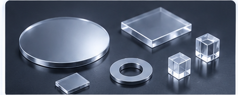 Custom processed diamond geometries including plates, rings and micro-cubes
